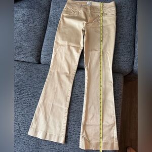 Y2K Gold Satin Caché Flare Pants
